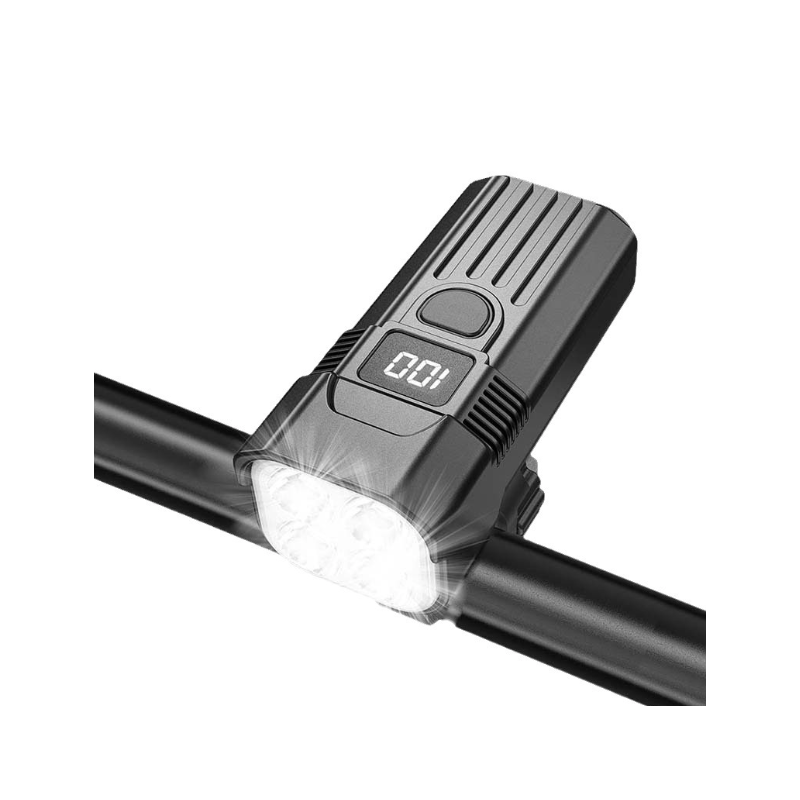 Cykellampa LED Fram 1200LM | USB-C Uppladdningsbar för MTB/Landsväg Cykelsäkerhet