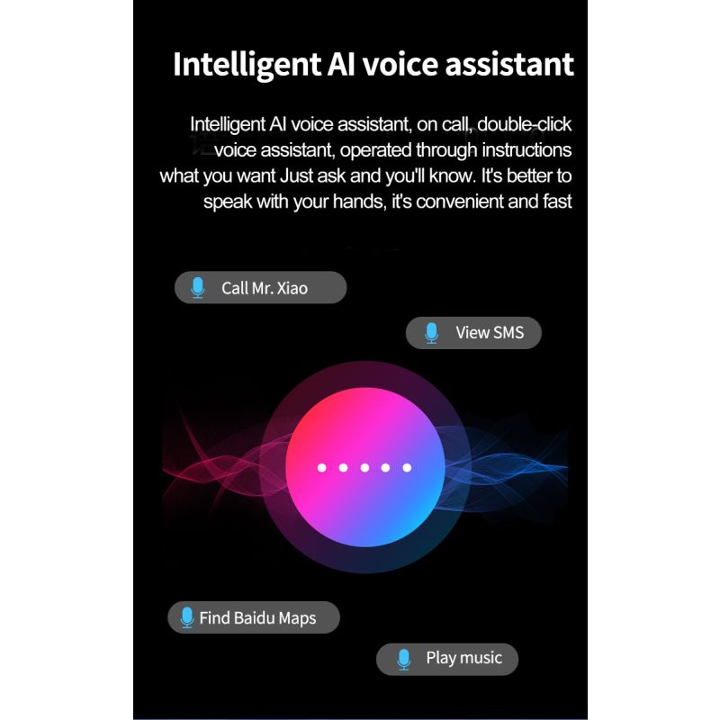 ET570 Blodsocker Smartwatch EKG Puls Blodtryck Hälsa Icke-invasiv Blodsocker Mätning, 1.96