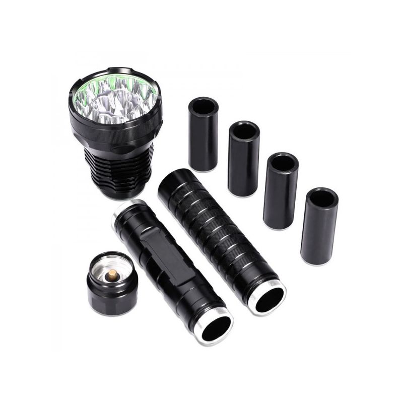 TrustFire 28T6 hög effekt LED ficklampa 40000 lumen för utomhusbelysning nattvandring och camping