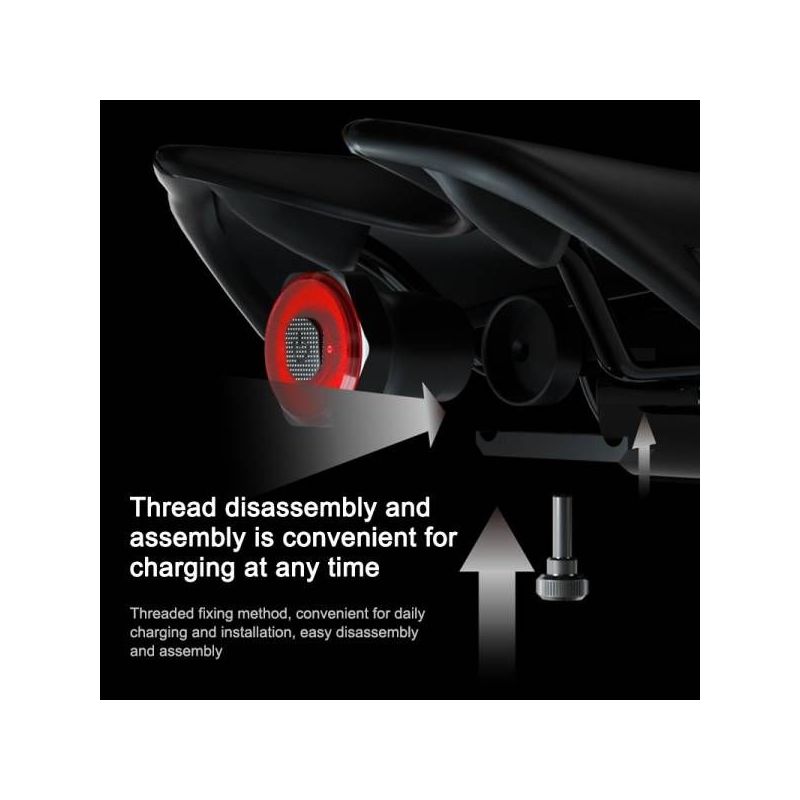 MEROCA MX2 Mountainbike Ljus med Smart Sensor USB Laddning och COB LED för Cykelsäkerhet och Synlighet