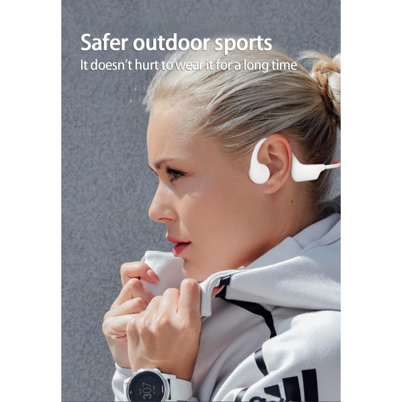 Benledning Simhörlurar 16GB IP68 Vattentät Trådlös Musik Hörlurar Säker Lyssning och Omgivningsmedvetenhet