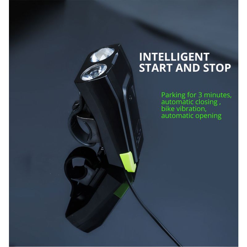 Cykelbelysning 2x T6 LED 2400 Lumen USB uppladdningsbar för stads pendling och ojämn terräng cykelsäkerhet