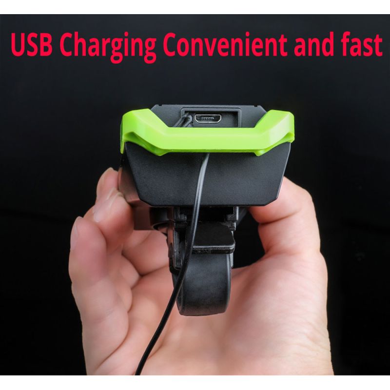 Cykelbelysning 2x T6 LED 2400 Lumen USB uppladdningsbar för stads pendling och ojämn terräng cykelsäkerhet