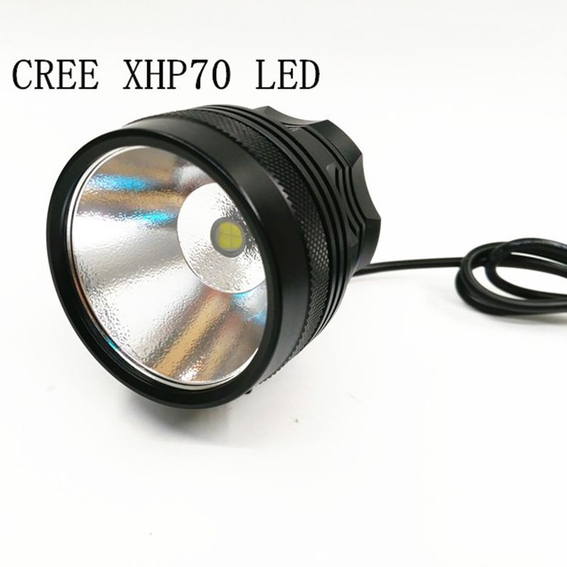 Cykelljus XHP70 3500 Lumen LED strålkastare för cykling och vandring Inkluderar batteri och laddare IP65