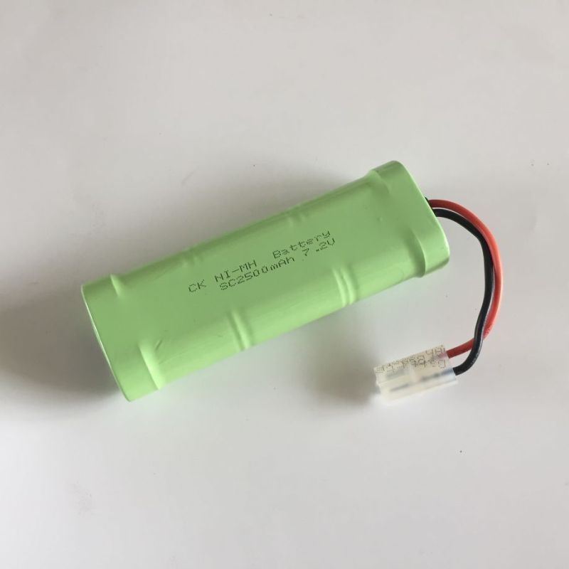 7.2V SC batteri 2500mAh hög kapacitet batteri ingen minneseffekt idealiskt för leksaksbilar och modellflygplan