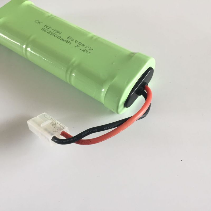 7.2V SC batteri 2500mAh hög kapacitet batteri ingen minneseffekt idealiskt för leksaksbilar och modellflygplan