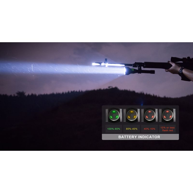 Trustfire T70 Kit uppladdningsbar LED-ficklampa 2300 lumen lång räckvidd perfekt för utomhusäventyr jakt