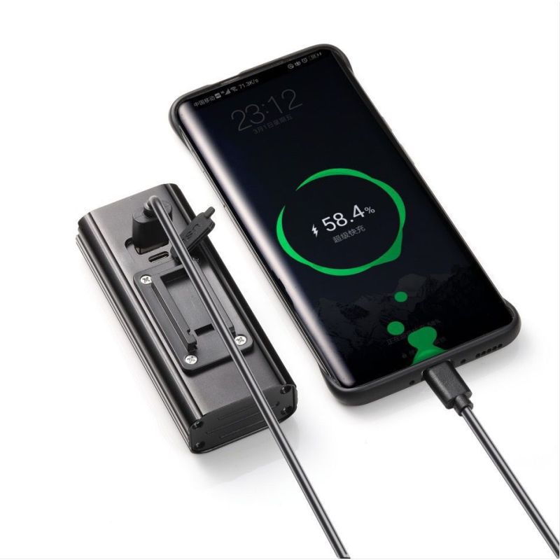 NiteBeam BR08 ljusstark cykellampa 10000 lumen USB uppladdningsbar säkerhetsljus för nattlig cykling