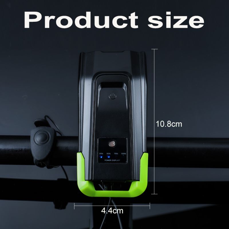 Cykelbelysning 2x T6 LED 2400 Lumen USB uppladdningsbar för stads pendling och ojämn terräng cykelsäkerhet