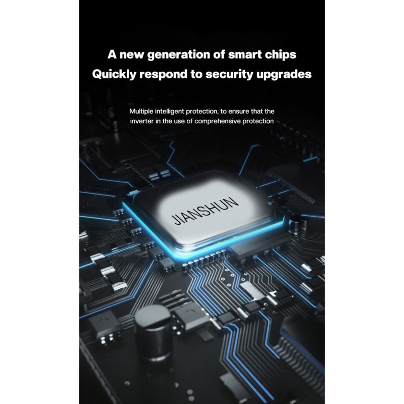 Ren sinusvågsinverter 3000W-8000W för husbil Kompakt design Toppeffekt för känslig elektronik Off-grid användning