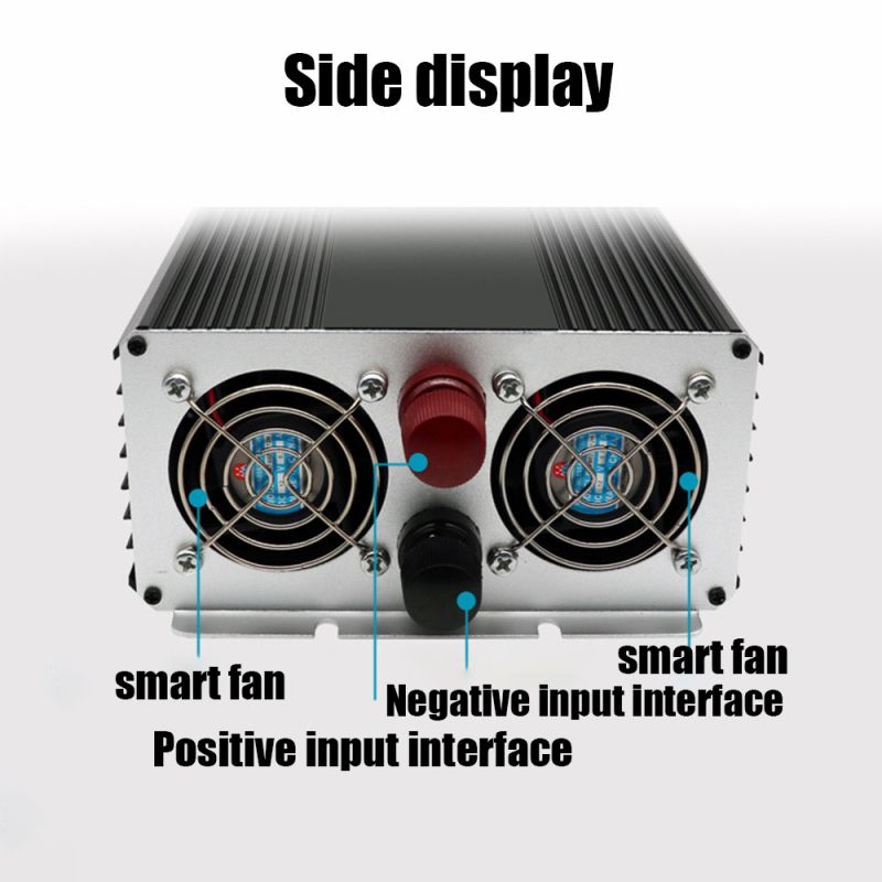 Ren sinusvågsinverter 3000W-8000W för husbil Kompakt design Toppeffekt för känslig elektronik Off-grid användning