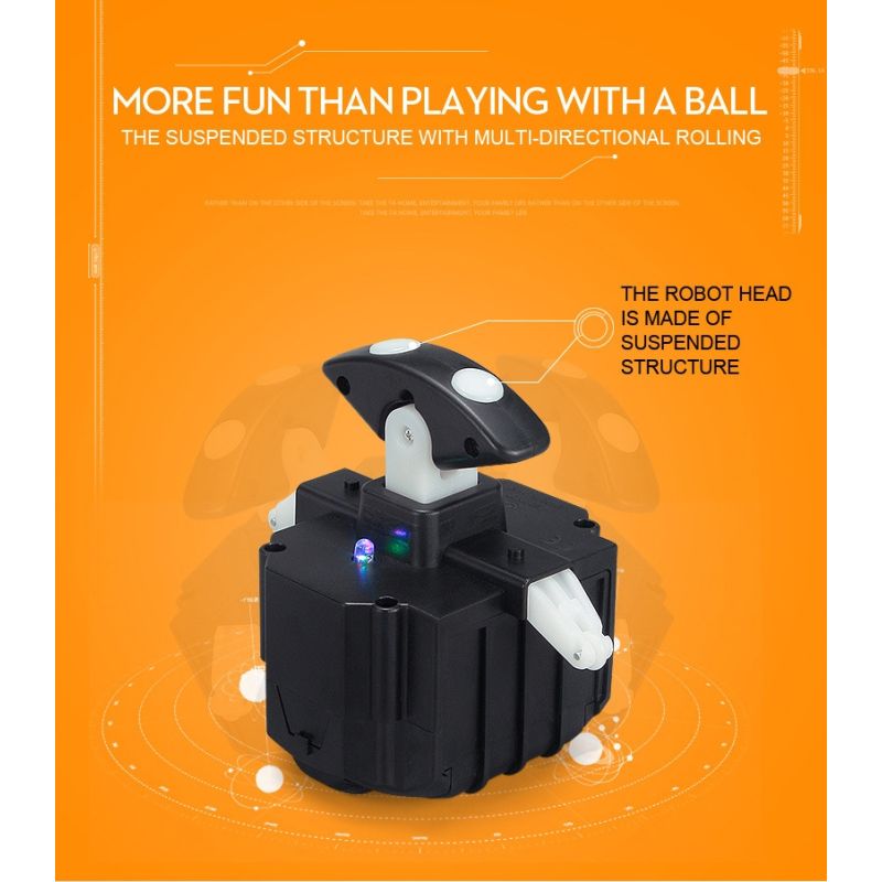 Uppgraderad Fjärrkontroll Star Wars BB-8 Robotleksak 2.4G med 360° Rotation och Magnetisk Upphängning för Barn