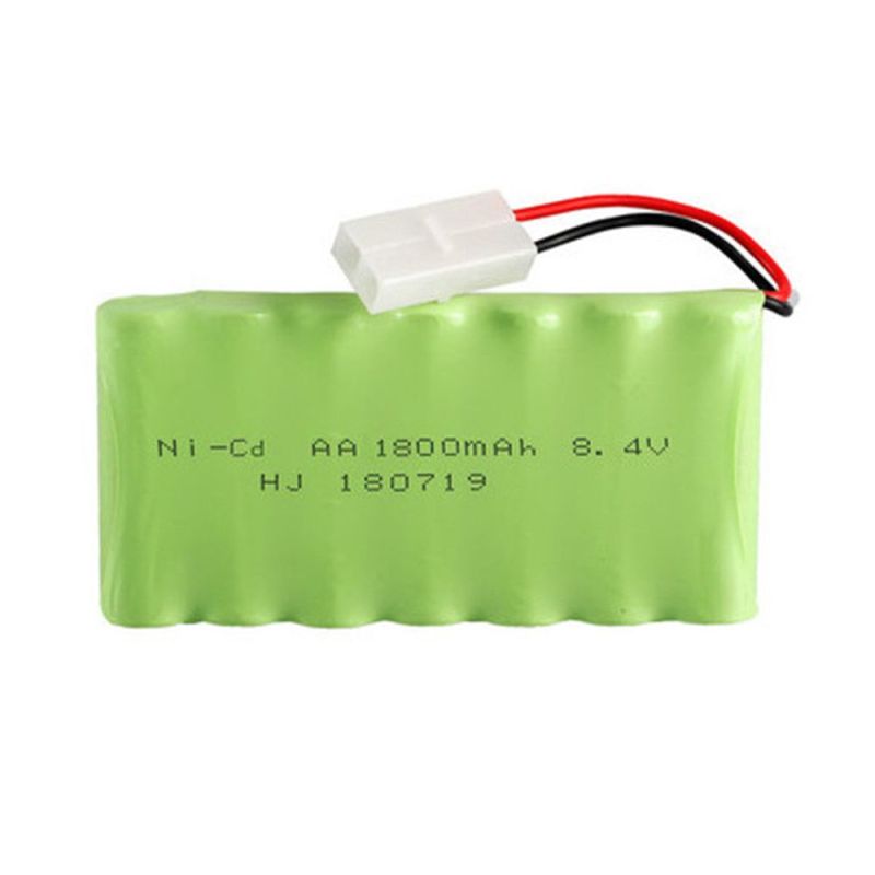 8,4V AA Ni-MH 2400mAh uppladdningsbart lättviktigt fjärrkontrollbatteri miljövänlig högprestanda energilösning