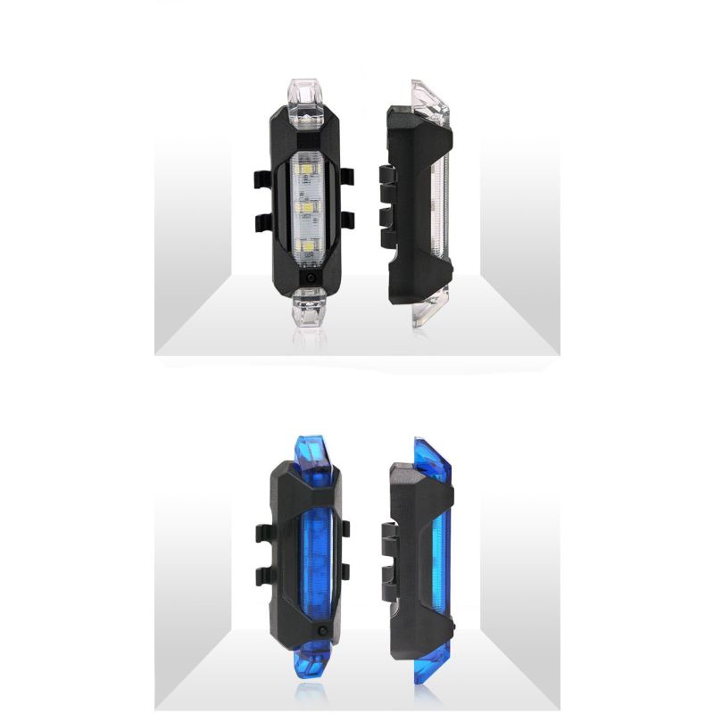 Bärbar USB-Uppladdningsbar Cykel bakljus med dynamiska blixtlägen perfekt som cykelsäkerhetstillbehör