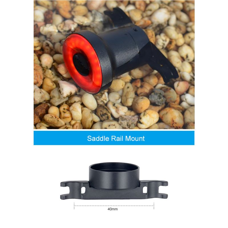 Xlite100 Intelligent cykeltackljus för ökad cykelsynlighet säkerhetsutrustning USB uppladdningsbar cykeltillbehör