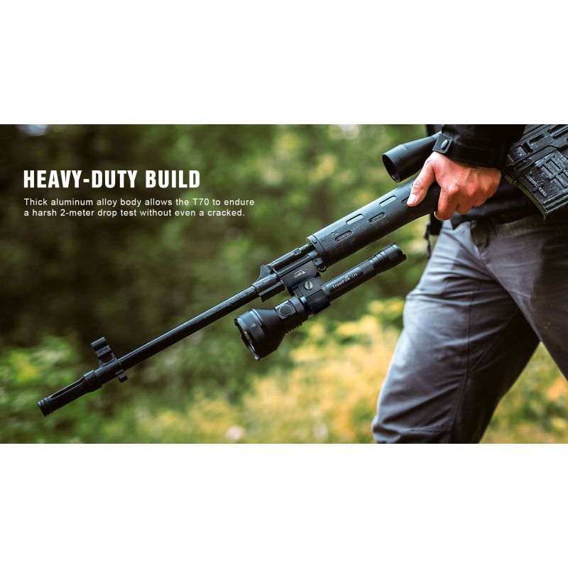 Trustfire T70 Kit uppladdningsbar LED-ficklampa 2300 lumen lång räckvidd perfekt för utomhusäventyr jakt