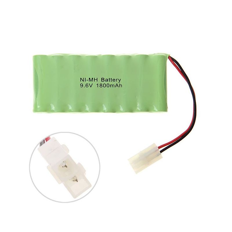 9.6V AA uppladdningsbart batteri 1800mAh Ni-MH hög kapacitet batteri för leksaker miljövänligt batteripaket