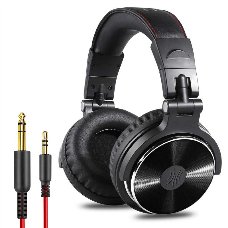 Oneodio Pro-10 Trådbundna DJ-hörlurar Professionella Studiohörlurar Med 50 mm Drivrutiner och Vikbar Design