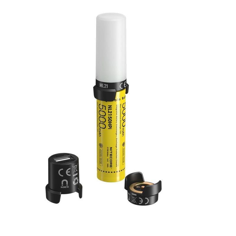 Upplev NITECORE 21700 intelligenta batterisystem ML21 magnetlampa och MPB21 magnetisk power bank 5000mAh batteri