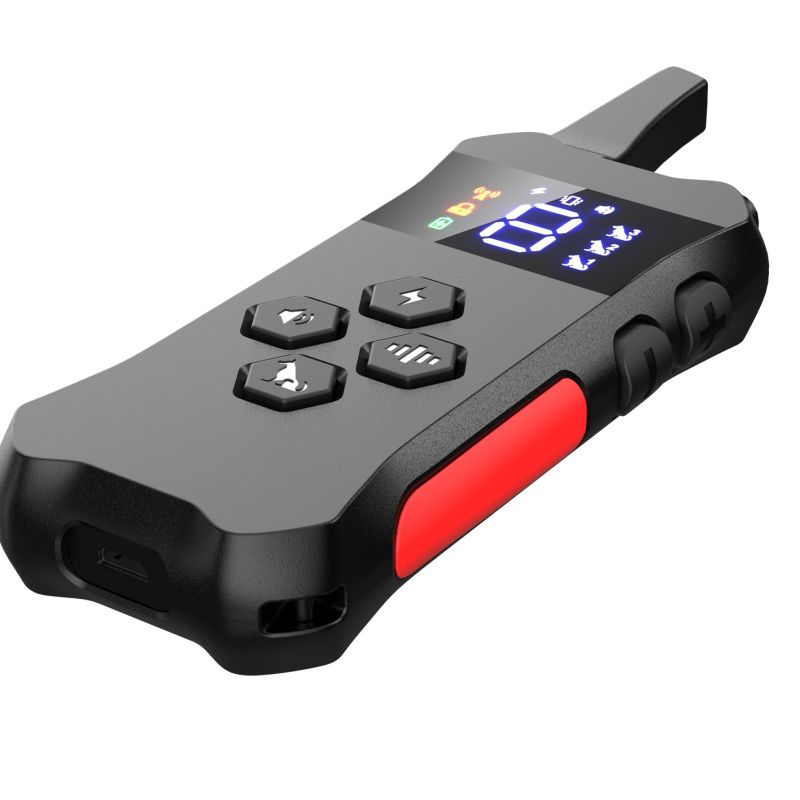 Laddningsbar vattentät hundträningskrage fjärrkontroll och pipvibration chocklägen effektiv för alla raser