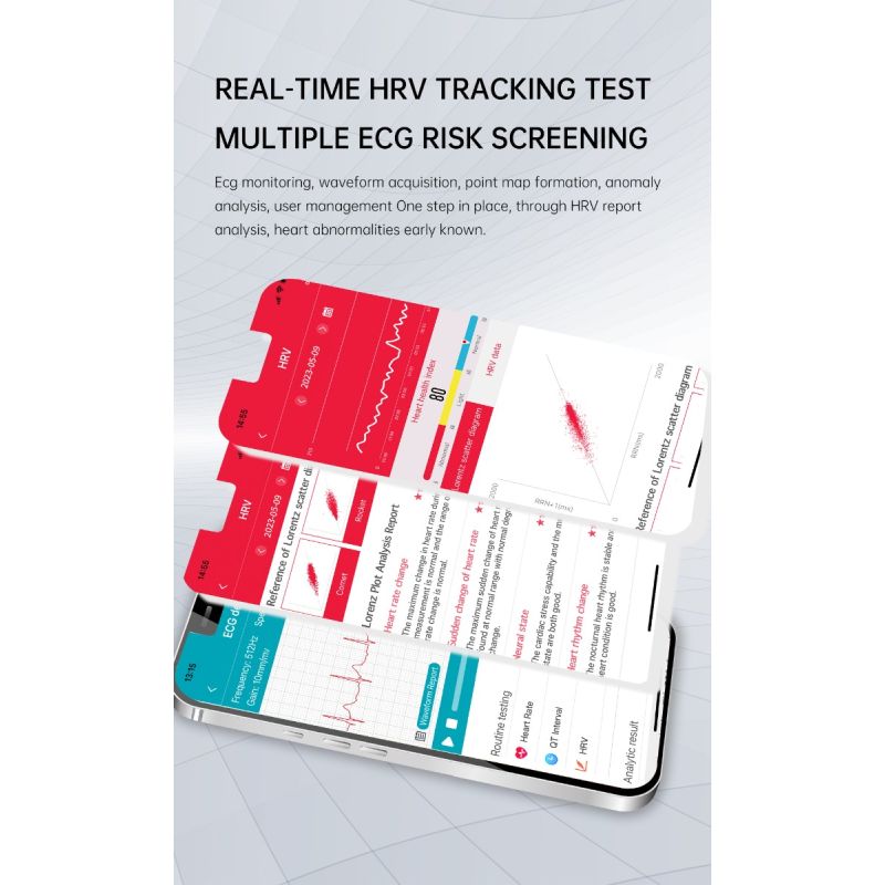 Smartwatch ET540: Blodsocker, EKG, Puls, Hälsoövervakning, Fitness Tracker, Bluetooth-samtal. 1.85