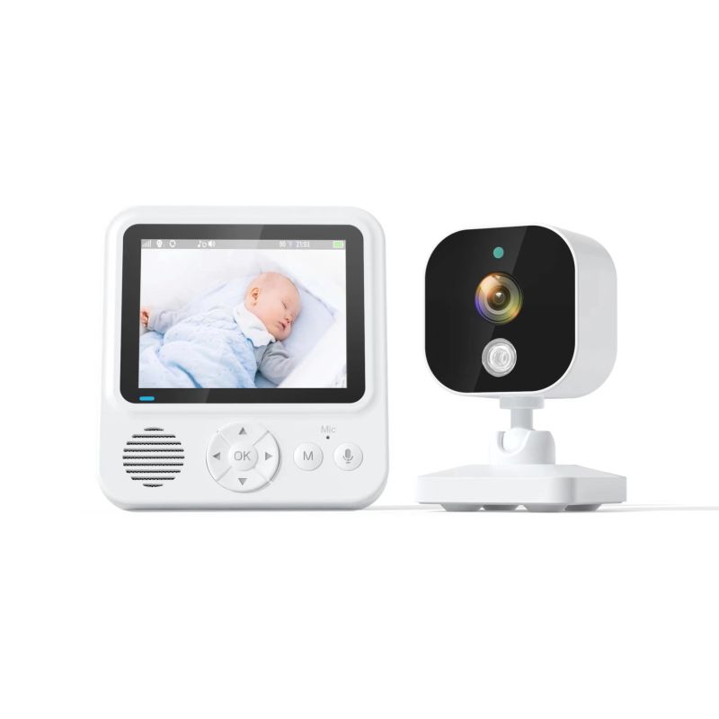 AMB900 babykamera med 2,8 tum LCD display och tvåvägsintercom för babysäkerhet och modern förälder