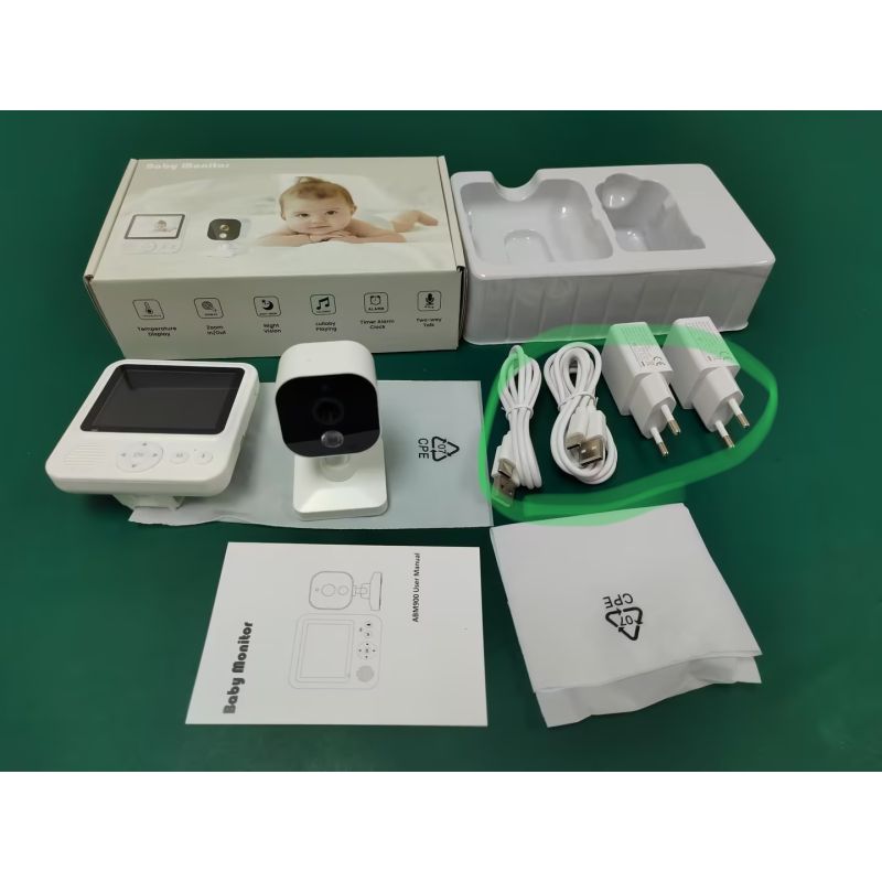 AMB900 babykamera med 2,8 tum LCD display och tvåvägsintercom för babysäkerhet och modern förälder