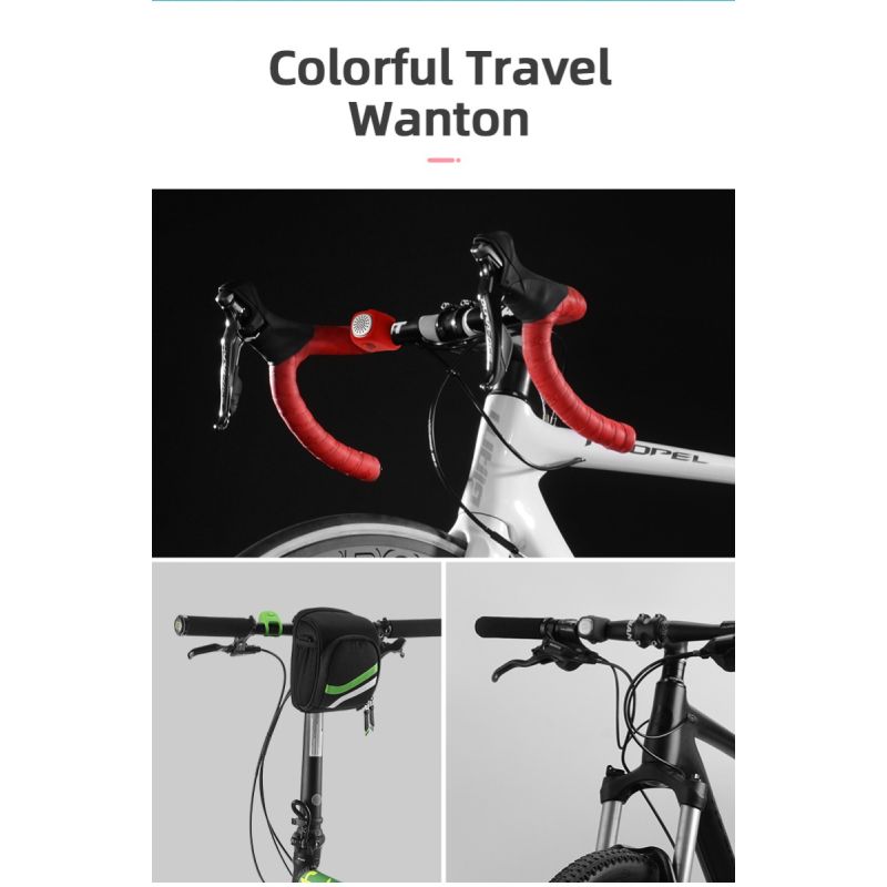 ROCKBROS Elektrisk Cykelklocka 110 dB Horn Regntålig för Säker Cykling MTB Cykelstyre Anpassa Cykel