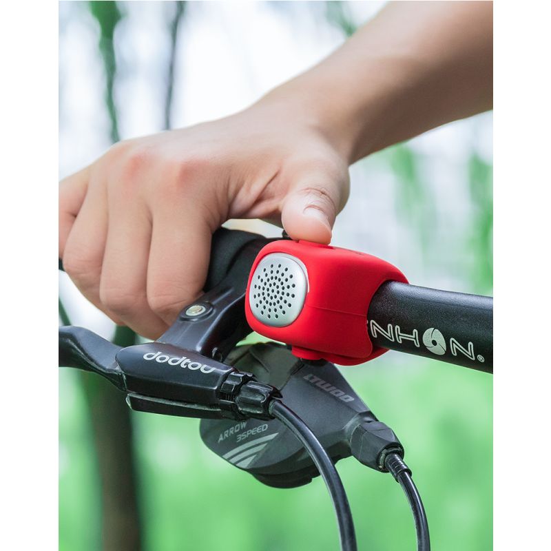 ROCKBROS Elektrisk Cykelklocka 110 dB Horn Regntålig för Säker Cykling MTB Cykelstyre Anpassa Cykel