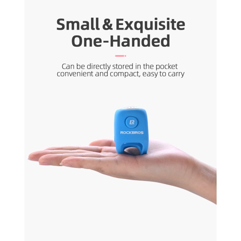 ROCKBROS Elektrisk Cykelklocka 110 dB Horn Regntålig för Säker Cykling MTB Cykelstyre Anpassa Cykel