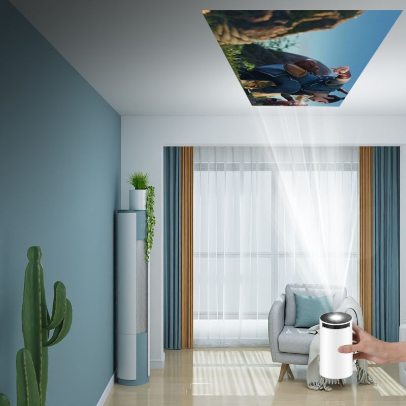 HY300 Android Wifi Projektor Mångsidig 1280x720P Smart Bärbar för Hemmabio och Kontor Android 11 Wifi 6