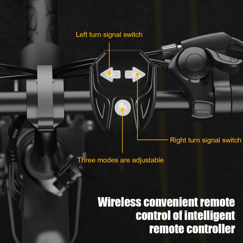 Cykelblinkers Bakljus LED Cykellampa USB Uppladdningsbar MTB Bakljus Säkerhetstillbehör Enkel Installation
