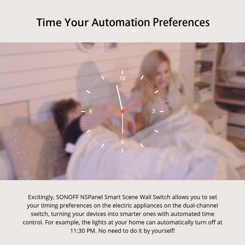 SONOFF NSPanel WiFi Smart Switch EU/US med Pekskärmsgränssnitt för Scenariobaserad Kontroll i Smarta Hem