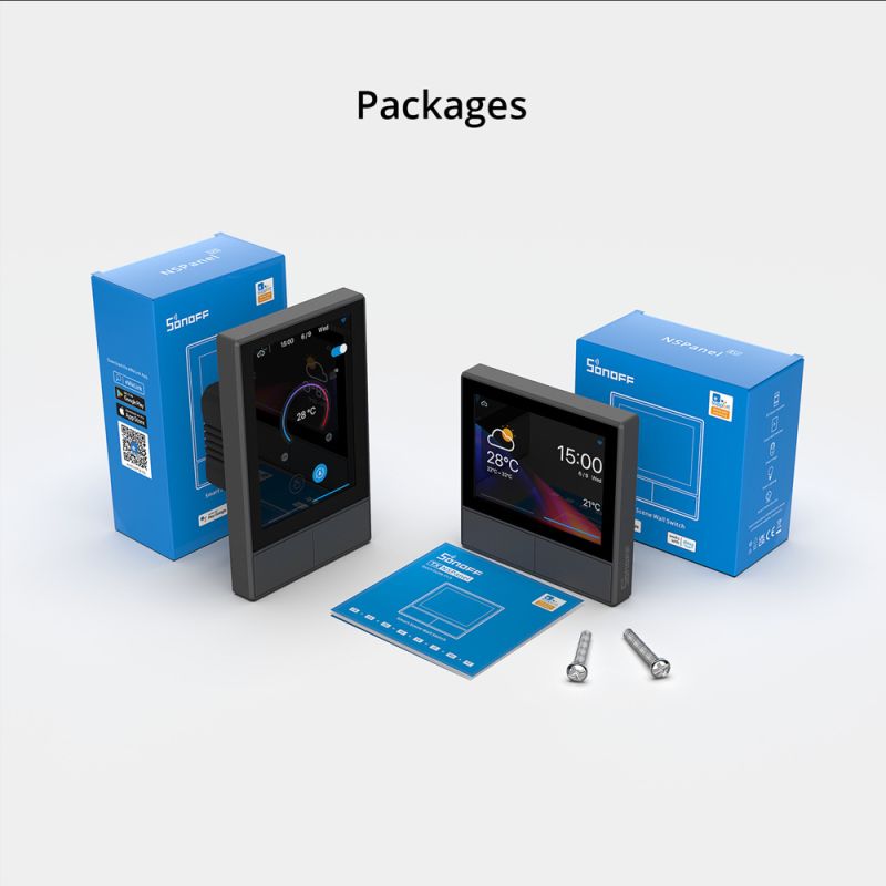 SONOFF NSPanel WiFi Smart Switch EU/US med Pekskärmsgränssnitt för Scenariobaserad Kontroll i Smarta Hem