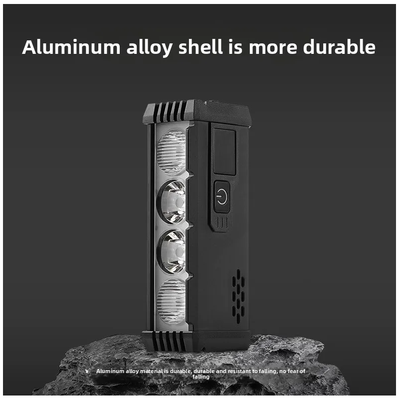 ACRUNU LED Cykellampa USB-C Laddningsbar, Cykel Strålkastare 4000 Lumen, 4 Lägen, Cykelsäkerhet