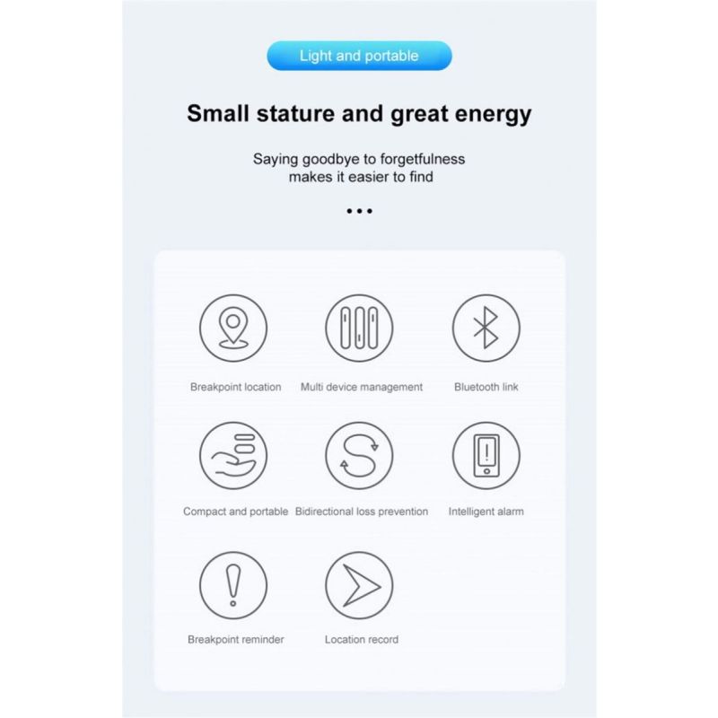 Kraftfull Mini GPS Tracker Bluetooth 4.0 för husdjur och barn med kompakt design och personlig säkerhet