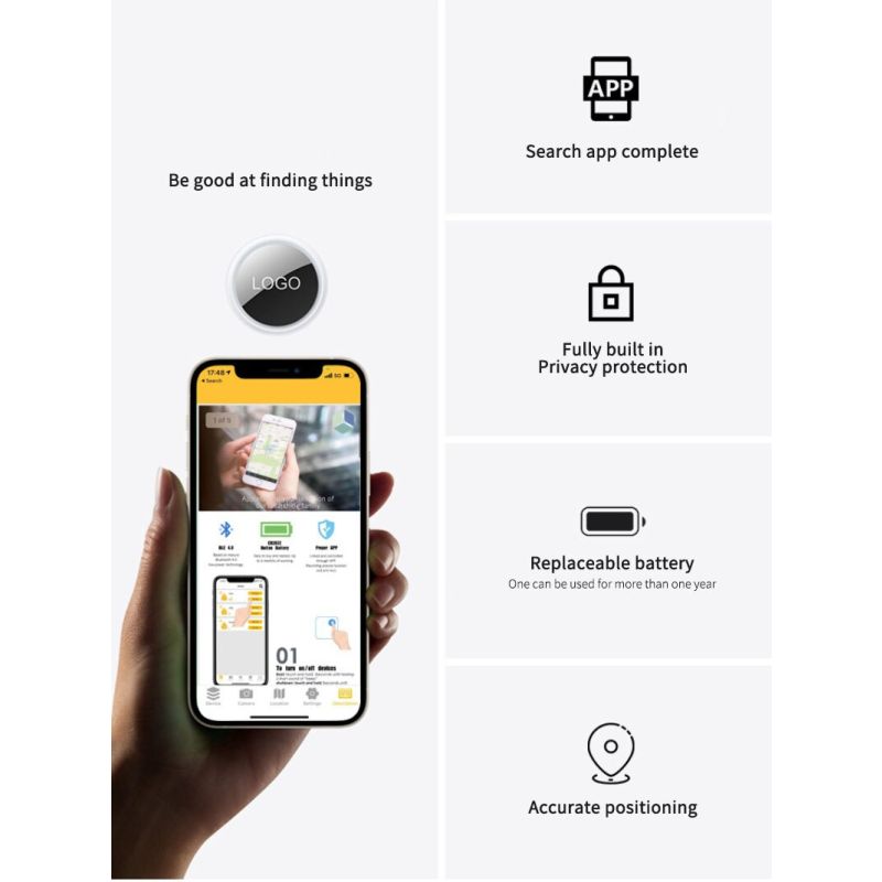 Kraftfull Mini GPS Tracker Bluetooth 4.0 för husdjur och barn med kompakt design och personlig säkerhet