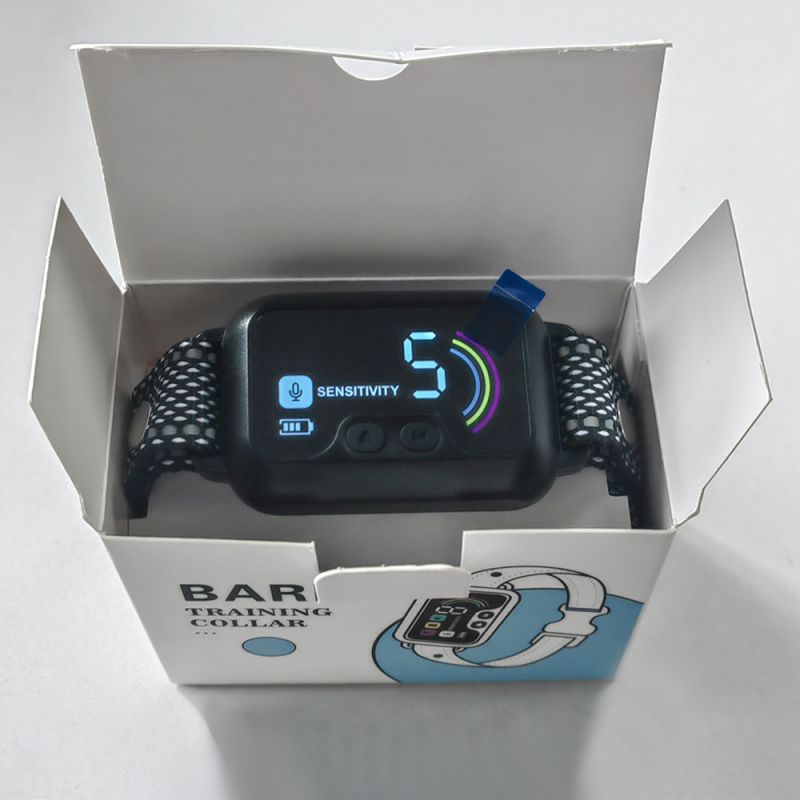 PuPoPan vattentätt automatisk anti-skällande hundhalsband med uppladdningsbar bark stopper och bekväm träning