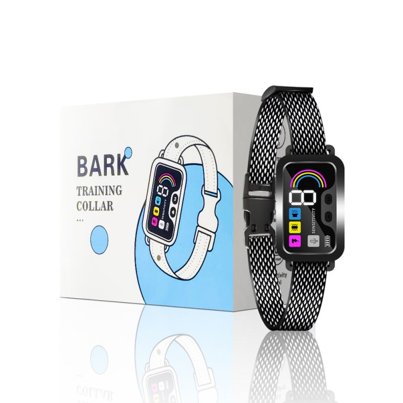 PuPoPan vattentätt automatisk anti-skällande hundhalsband med uppladdningsbar bark stopper och bekväm träning