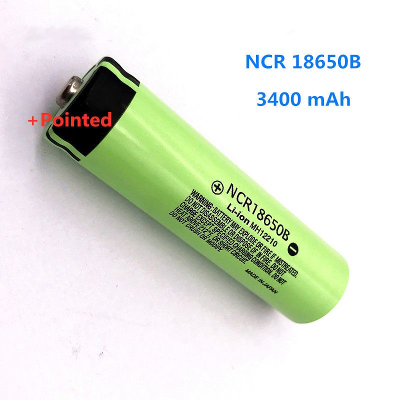 NCR18650B 3400mAh 18650 Li-Ion uppladdningsbart batteri