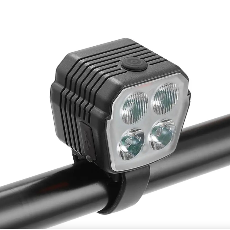 2-i-1 Cykelbelysning & Cykelhorn: Uppladdningsbar LED Cykellampa 120dB Cykelklocka för MTB Säkerhet!