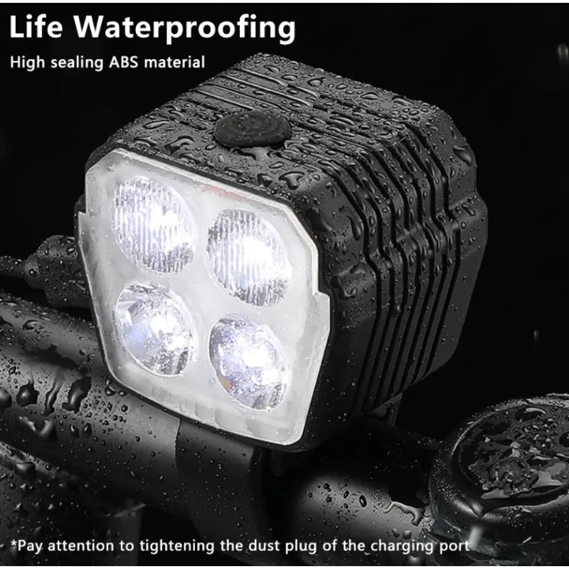 2-i-1 Cykelbelysning & Cykelhorn: Uppladdningsbar LED Cykellampa 120dB Cykelklocka för MTB Säkerhet!