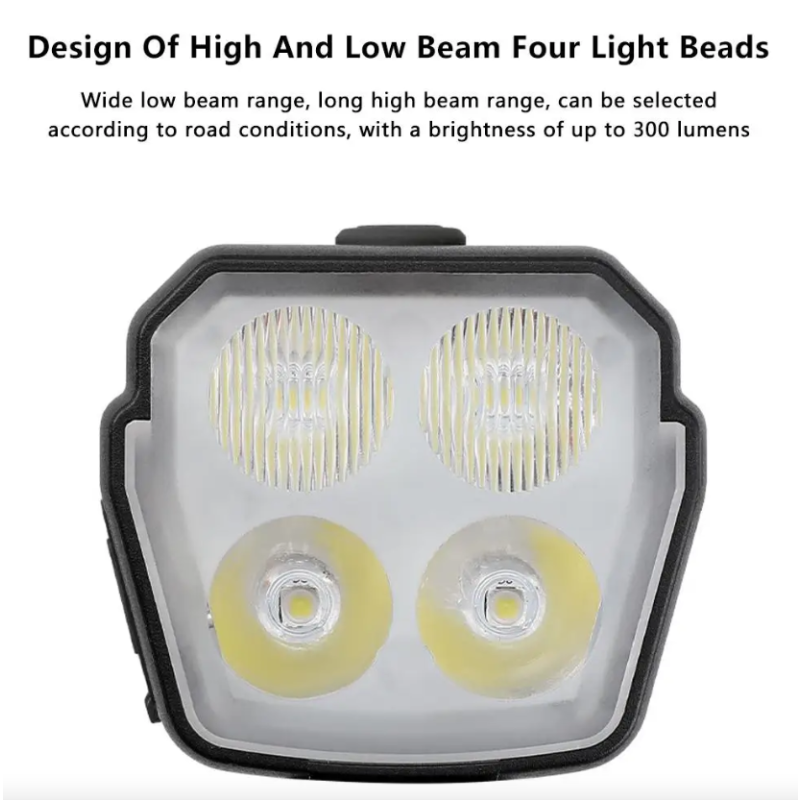 2-i-1 Cykelbelysning & Cykelhorn: Uppladdningsbar LED Cykellampa 120dB Cykelklocka för MTB Säkerhet!