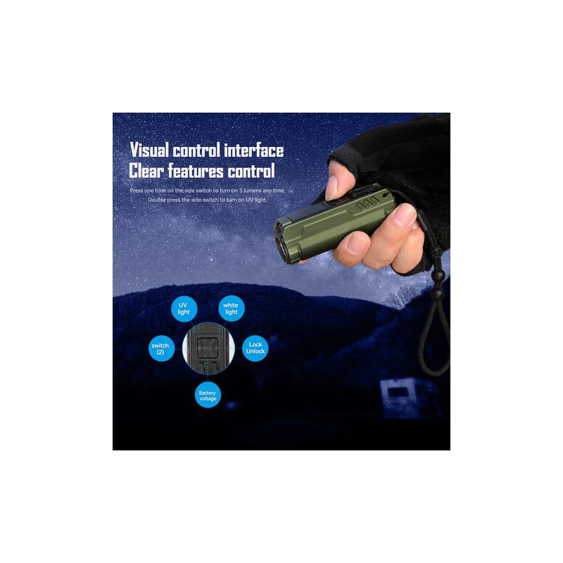 Upptäck IMALENT BL50 bärbar 3600 lumen LED ficklampa Typ-C uppladdningsbar med OLED-skärm ny kampanj