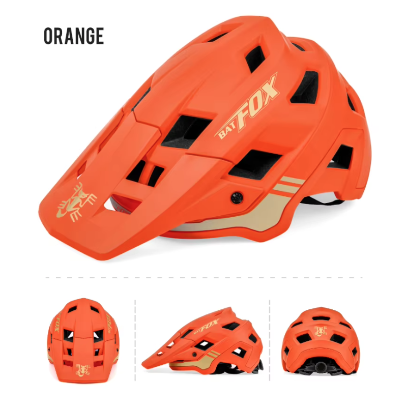 BATFOX Mountainbikehjälm för Herrar och Damer In-Mold Teknik Justerbar Storlek Perfekt för Cykelsäkerhet