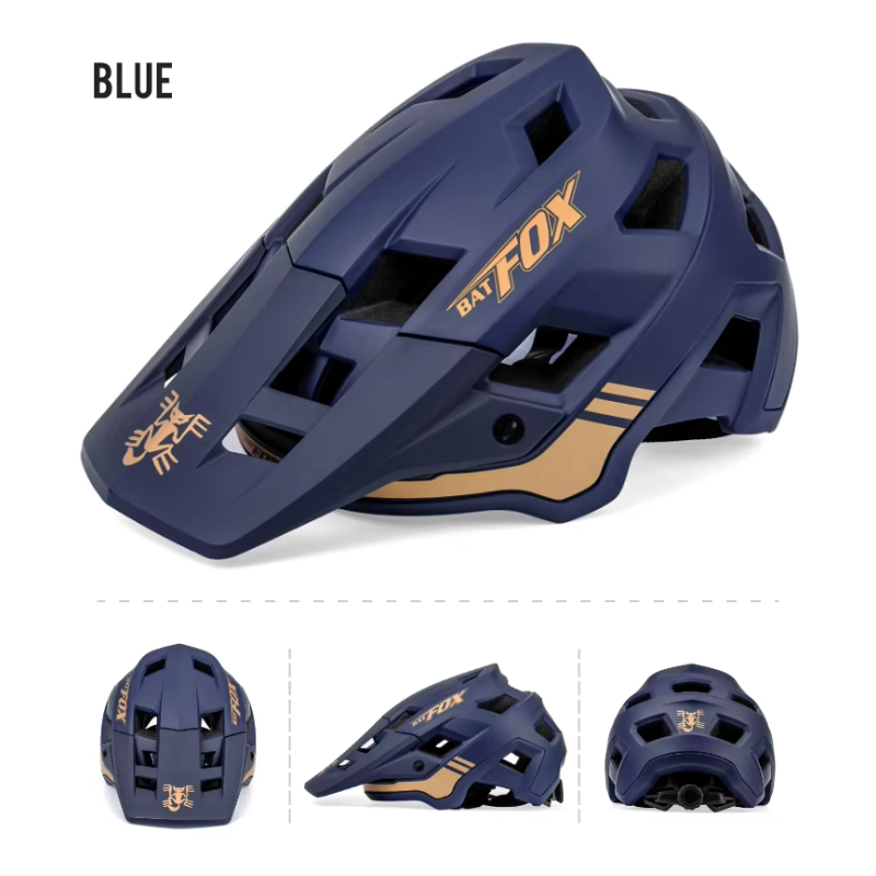BATFOX Mountainbikehjälm för Herrar och Damer In-Mold Teknik Justerbar Storlek Perfekt för Cykelsäkerhet