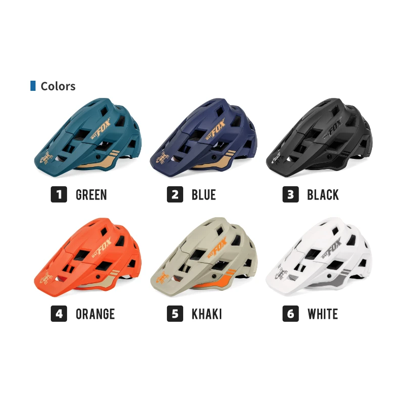 BATFOX Mountainbikehjälm för Herrar och Damer In-Mold Teknik Justerbar Storlek Perfekt för Cykelsäkerhet