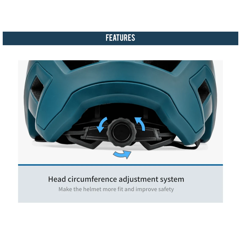 BATFOX Mountainbikehjälm för Herrar och Damer In-Mold Teknik Justerbar Storlek Perfekt för Cykelsäkerhet