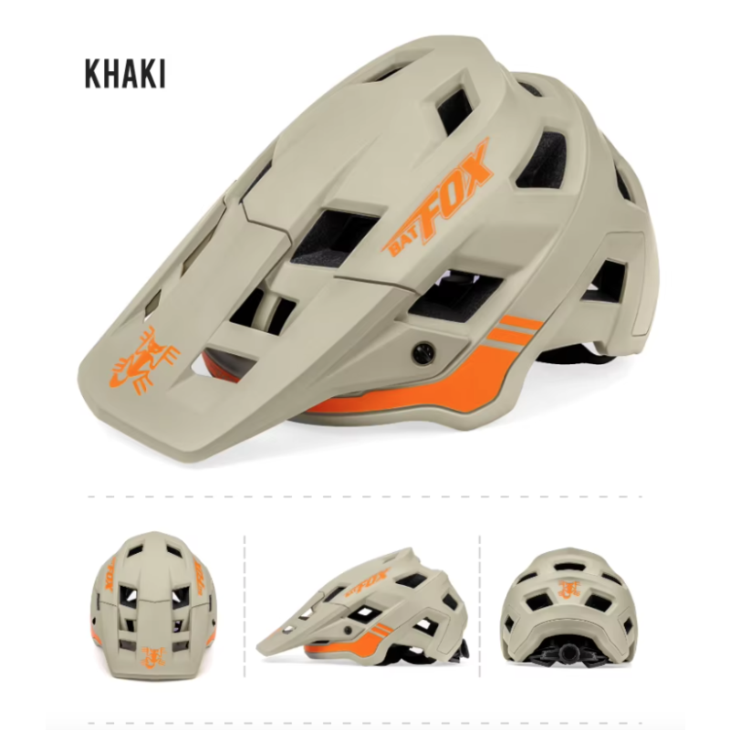 BATFOX Mountainbikehjälm för Herrar och Damer In-Mold Teknik Justerbar Storlek Perfekt för Cykelsäkerhet