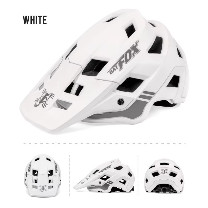 BATFOX Mountainbikehjälm för Herrar och Damer In-Mold Teknik Justerbar Storlek Perfekt för Cykelsäkerhet